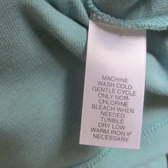 NWT - ANNE KLEIN SPORT Women's Rib Tee Top Size L, 3/4 Sleeve, Boat Neck, Creek - Picture 7 of 8